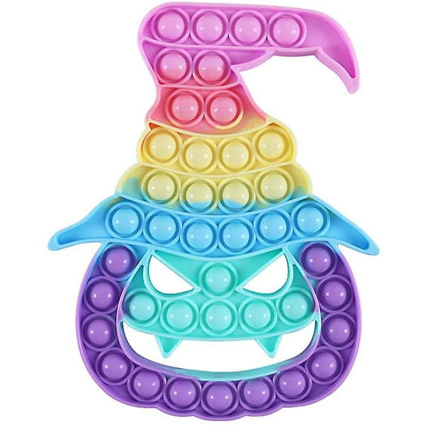 Halloween Fidget Leksaker, Sensoriska Knyckbara Bubblor Leksak Silikon Fidget Leksaker Halloween Party Favörer Gåvor Stressavlastande Fidget Leksak för Barn Flickor Pojkar Kvinnor