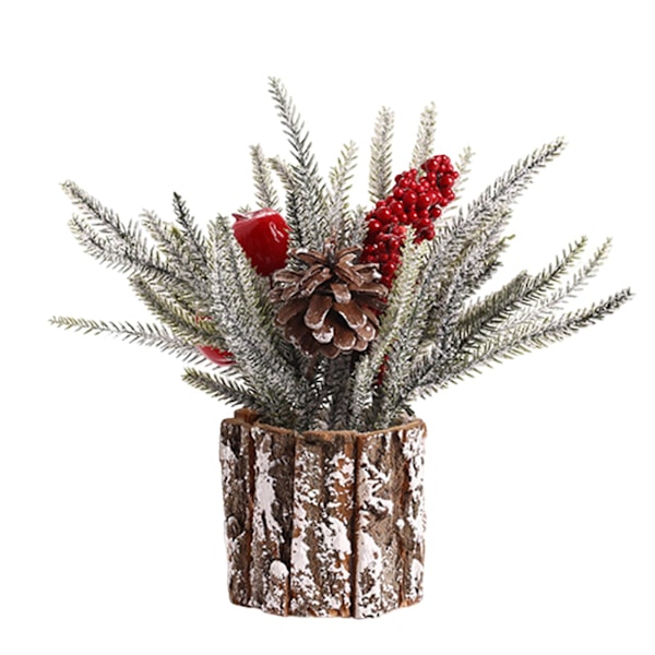 Minijulgran Ornament Julgran Träbas Bordsskiva Julgran (B)