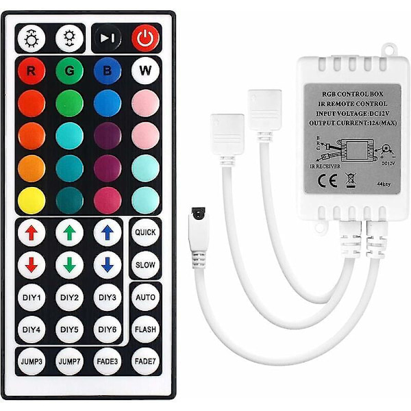DC 12V IR trådlös fjärrkontroll för fjärrstyrning av 5050 3528 RGB LED-remsor -(En huvudanslutning)