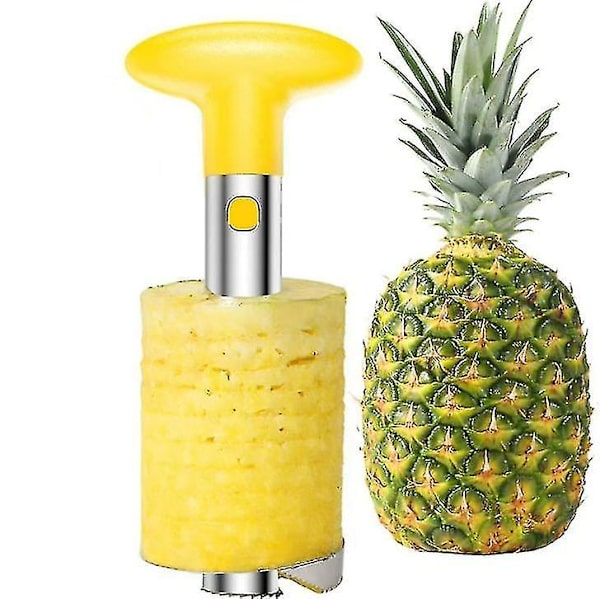 Ananas Skreller, Rustfritt Stål Ananas Kjernefjerner Skjæreredskap For Hjem & Kjøkken Med Skarp Blad For Terninger Frukt Ringer