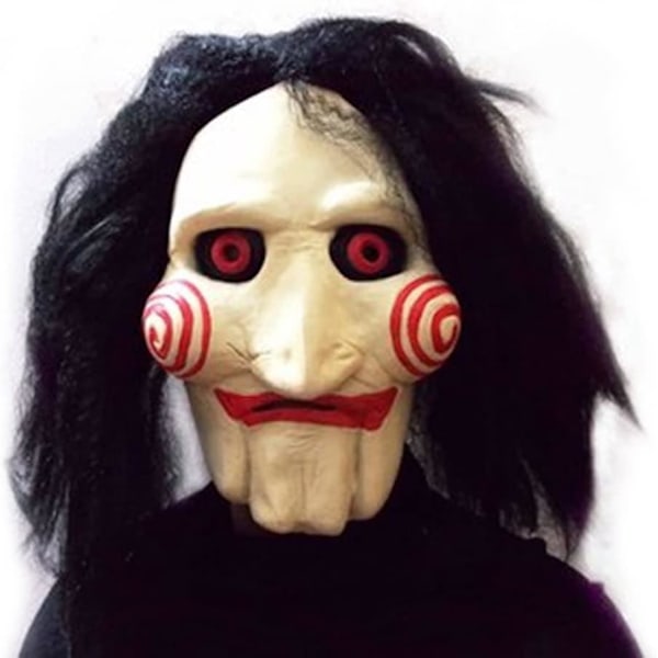 Maski synteettisellä hiuksella - Sopii karnevaaliin ja Halloweeniin - Aikuisten naamiaisasu - Lateksi, Unisex Yksi Koko