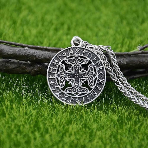 Thor Hammare Mjolnir Viking Smycken Nordiska Runor Amulett Talisman Repkedja Halsband Hänge Herr Pagan Smycken För Kvinnor Halsband