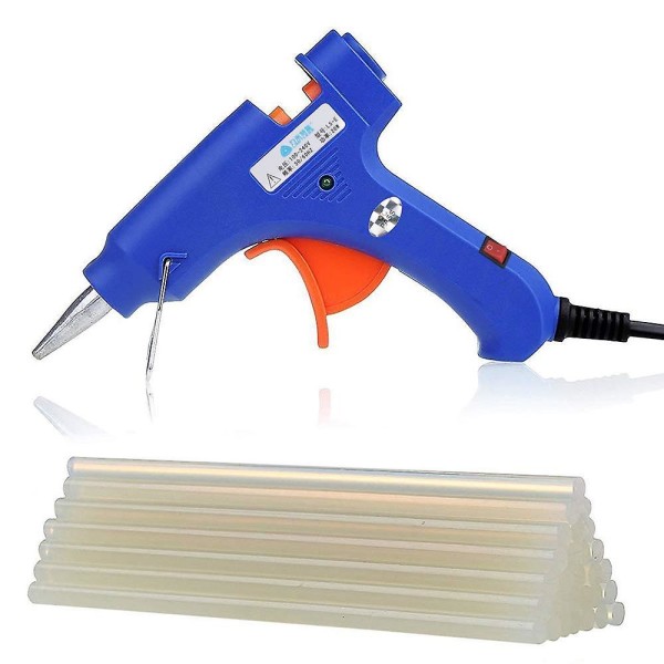 Limpistoler, Mini Hot Glue Gun Ac 110-230v Högtemperatur smältlimpistolsats med 25 limstift Flexibel avtryckare för små hantverksprojekt och sealier