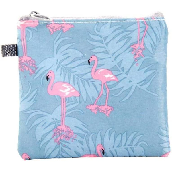Sanitærbind Samle Glidelås Vesker Tamponger Pung Vanntett Sanitærbind Organizer Pung for Kvinner Reise Jenter 2Pcs