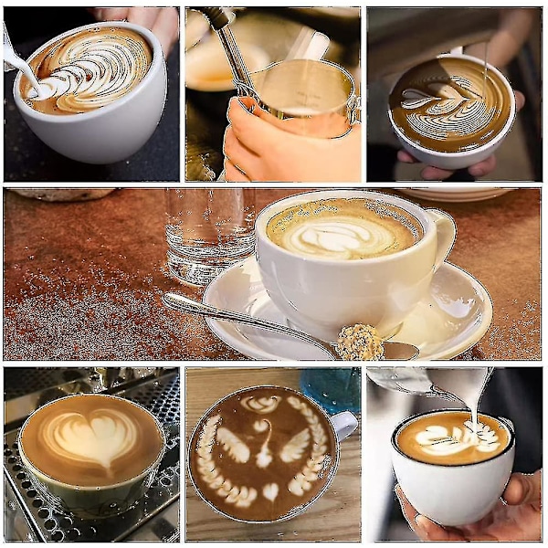 Mælkeskumkande Espresso Dampkande Rustfrit Stål Kaffeskumkop Med Skala (600ml)