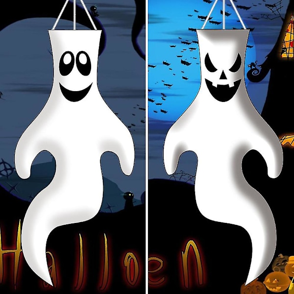 Halloween-haamu-tuulilippu Ulkokoriste Kauhu Kummitus Koti Sisustus