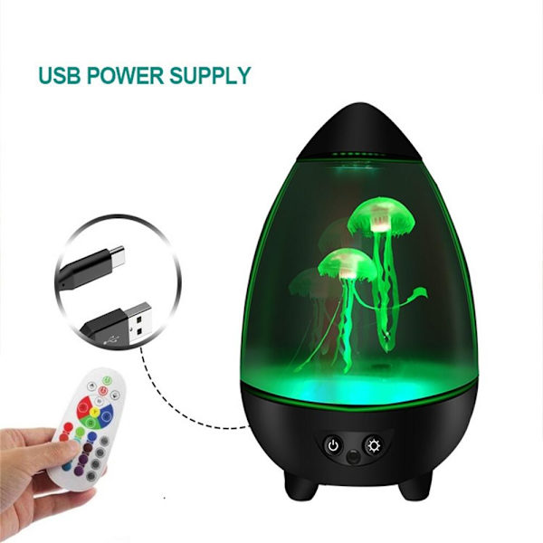 Fjärrkontroll Maneter RGB Färgförändrande Svart