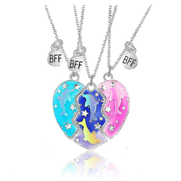 Bästa Vänner Bff Magnetiskt Halsband, matchande Hjärthänge Halsband Vänskap Halsband Smycken För Flickor Barn