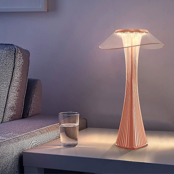 Dæmpbar Taktil LED Bordlampe Med Batteri Sengelampe Indendørs Og Udendørs Belysning Bordlampe Opladning Med USB Natlampe Stemningslys Læselampe