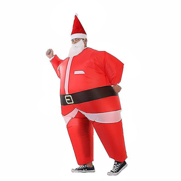 Uppblåsbar Jultomte Kostym Halloween Uppblåsbar Kostym Maskeraddräkt