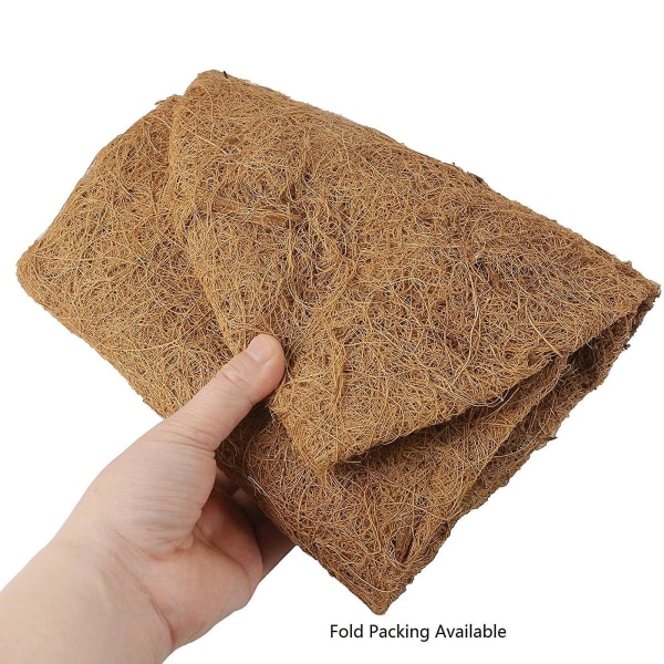 35*35*18cm Kokos - Kokosnötsskalfoder för växtstativ, krukhängare, inomhus- och utomhuskrukor för trädgårdsdekor Coco Brown pad 14 tum rund c