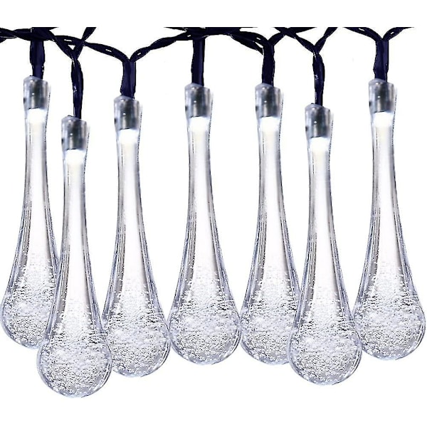 Solcellelys - Egnet for utendørs - 6,4m - 30 LED-lys - 8 moduser - For hagebelysning - Som jule-, bryllups- og festdekorasjon