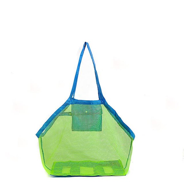 Udendørs strand mesh taske børn sand væk foldbar protable børn strand legetøj tøj taske legetøj opbevaring diverse arrangører rygsæk