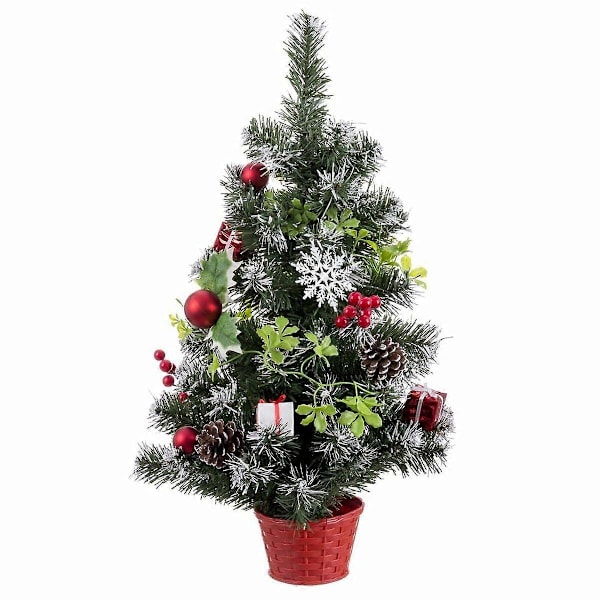Julgran Röd Multifärgad Plast Ananas 60 cm