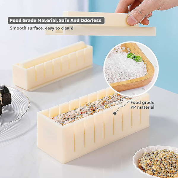 Sushi-set, 10 delar Komplett Sushi-tillverkare i Plast