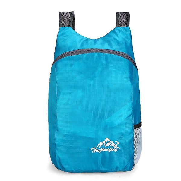 Ultralätt bärbar resväska Utomhussportryggsäck Vikbar vattentät ryggsäck (himmelsblå)