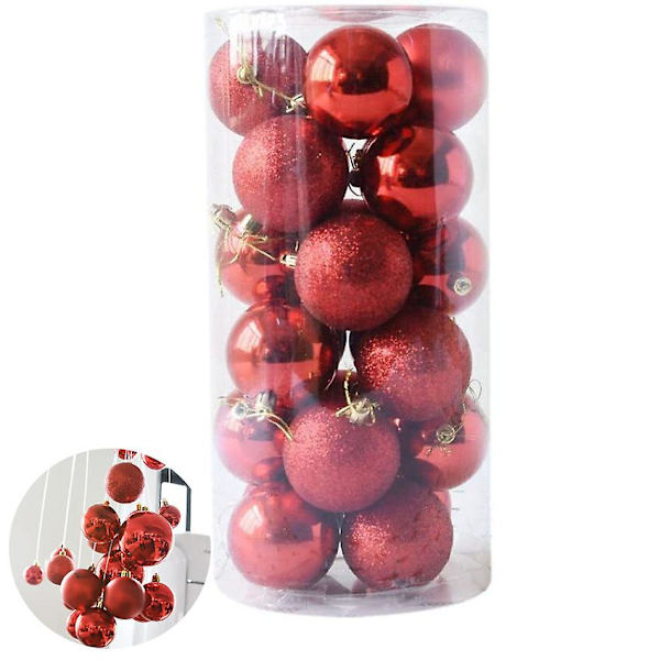 Julkula, 24-pack med juldekorationer, Julgranskulor, Juldekorationer