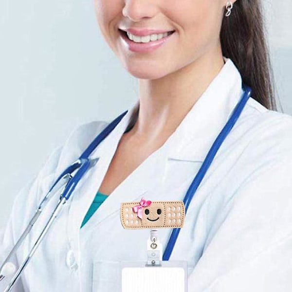 Bandaid-emblem-snelleholder – sykepleiernavne-emblem – Filt-emblem-rulle for sykepleiere, studenter og lærere
