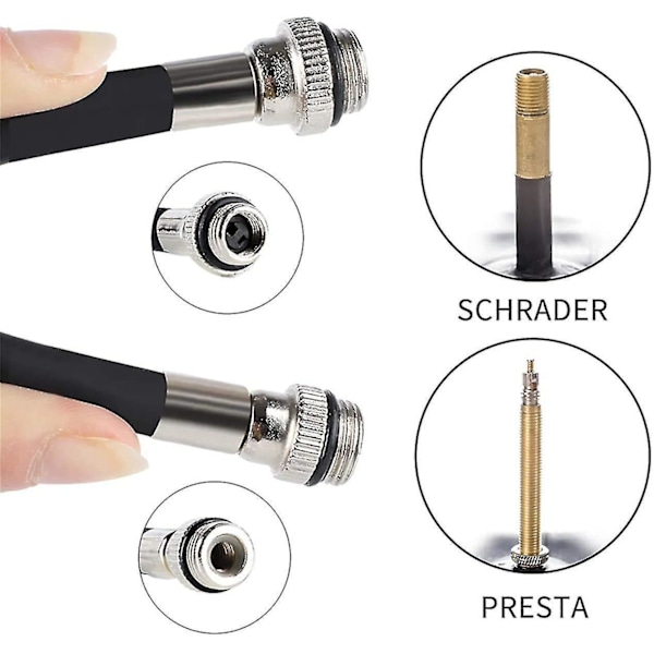 Pyöränpumppu, Mini Kannettava Käsipumppu, 100psi Alumiiniseos Pyöräilykäsi