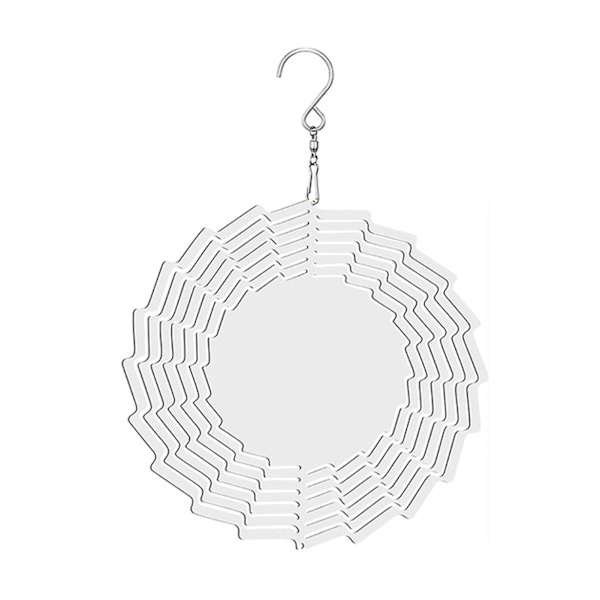 Vindspel 3D Vision Kreativ Dekorativ Blomma Form Värmeöverföring Ornament Heminredning (A, 10 tum)