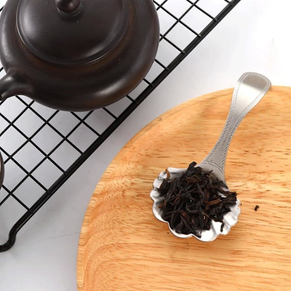 2 st rostfria kaffeskopor teskopor kreativa snäckskalsformade kaffeskopor för kaffebönor te socker mjöl soppa