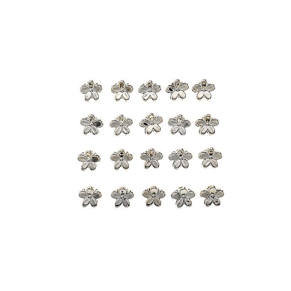 20 st guld blomma mini hårklämma barrette klämmor kvinnor accessoarer