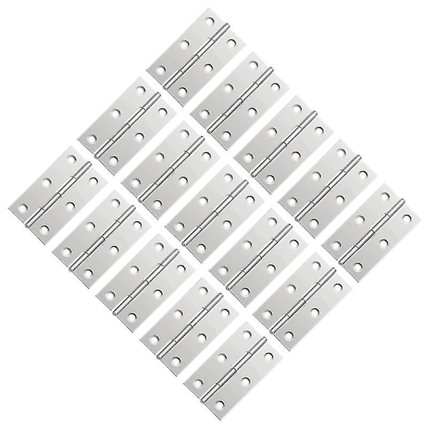 10 kpl paksunnettua rautaa 60*38*1,2mm kaapin sarana, taittuva perä sarana, huonekalujen hopeinen sarana
