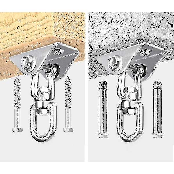 Loftkrog i rustfrit stål til hængekøje, veranda-sæde, gynge, yoga