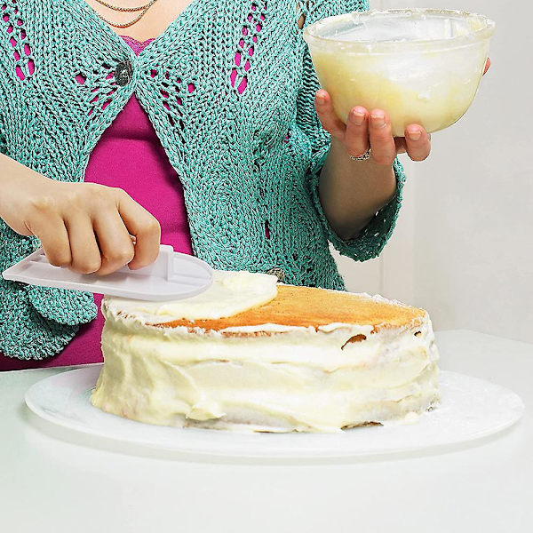 Pack Fondant Smooth Polishers För Dekoration Av Kakor Sockerhantverksskrapa Kakyta Nivåverktyg Diy Bakverktyg