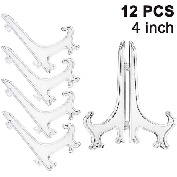 Sett med 12 staffelier i plast, tallerkenholdere, tallerkenhyller, sammenleggbare tallerkenskjermer, utstillingsstativ for visning av samleplater, skålstativer, bøker, som