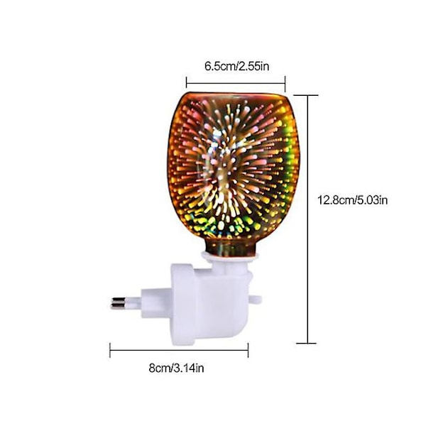 3D Glass Voksbrenner Duftlampe