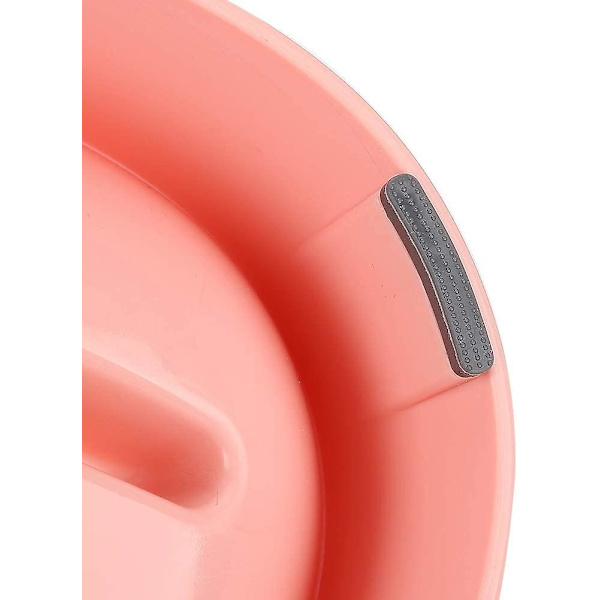 Halkskyddad plastskål för långsam matning av husdjur, skål som förhindrar att husdjur kvävs, katttillbehör (rosa)