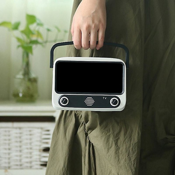 Trådlös Bluetooth-högtalare Retro Portabel TV Bluetooth-högtalare Portabel Ställ TV Radio Kort Ljud