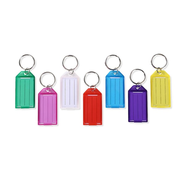 Avainlappujen väri 14 avaimen muoviset avainlapat jaetulla rengastarraikkunalla, avainten merkitsemiseen Matkalaukut Laukut Lemmikkieläimet, 7 väriä