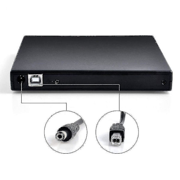 Usb 2.0 Ulkoinen Cd/dvd-soitin Musta