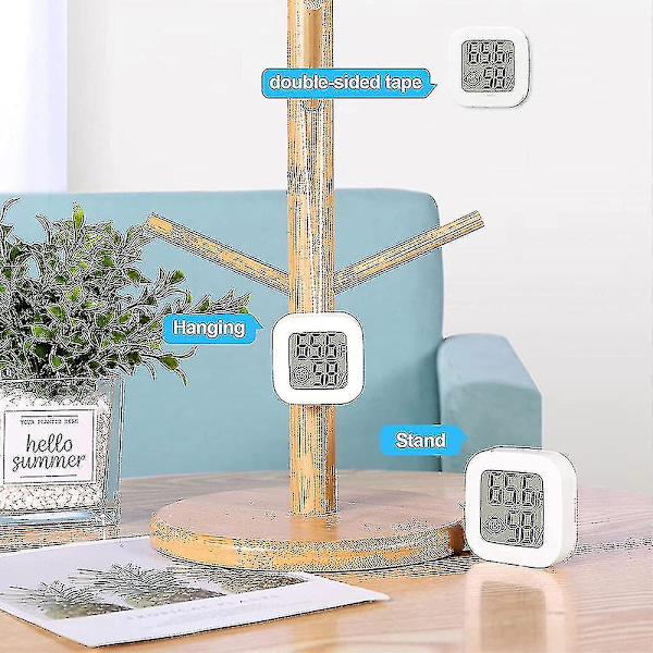 3-pack inomhus termometer, fuktighetsmätare, digital hygrometer, rumstemperaturmätare för hemmet