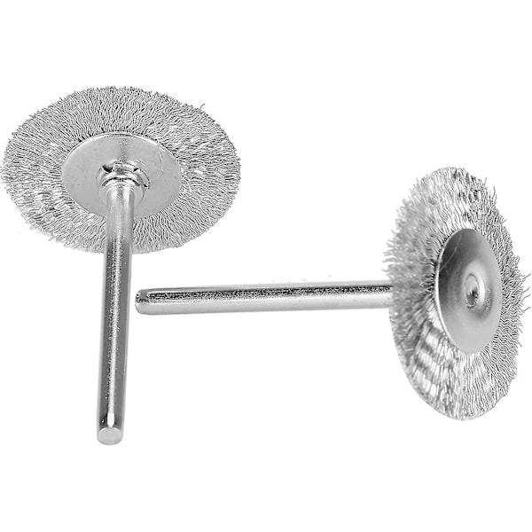 30-pack Trådborstset, Mässing Ståltrådspoleringshjul Komplett Kit För Dremel Rotationsverktyg (Rostfritt Ståltråd) Starlight