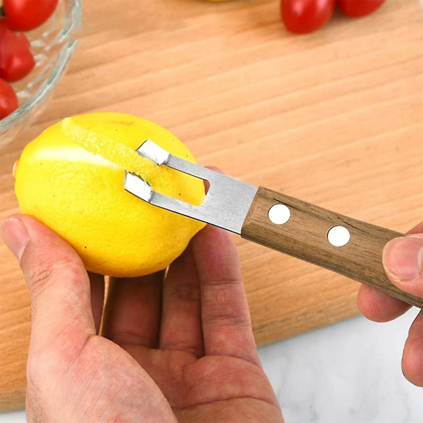 2 st potatisskalare grönsaksskalare för kök apelsinskalare verktyg enkla skalare U-formade citrusskalare rostfritt stål