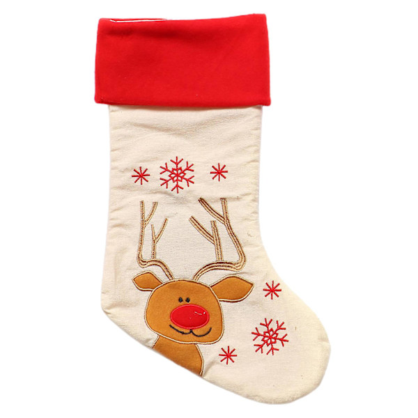Julstrumpa Datorhängande Glad Jul Träd Presentpåse Hängsmycke (Älg)