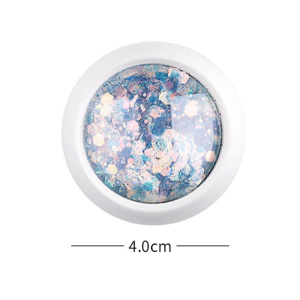 Holografinen Nail Glitter Mermaid Puuteri Hiutaleet Kiiltävät Charms Kuusikulmainen Nail Art Pigmentti Pöly Sisustus Manikyyri