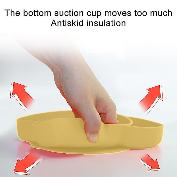 Silikon Baby Mat - Spill Proof Sticky Non Slip Stay Put Bricka - Perfekt för resor