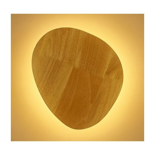Modern kreativ dekorativ vägglampa i massivt trä (3069-liten + varmt ljus),HANBING