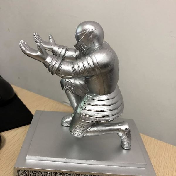 Skrivbordsdekoration, 1 st riddare pennhållare soldat actionfigur kontor skrivbordsfigur riddare stativ heminredning dekoration