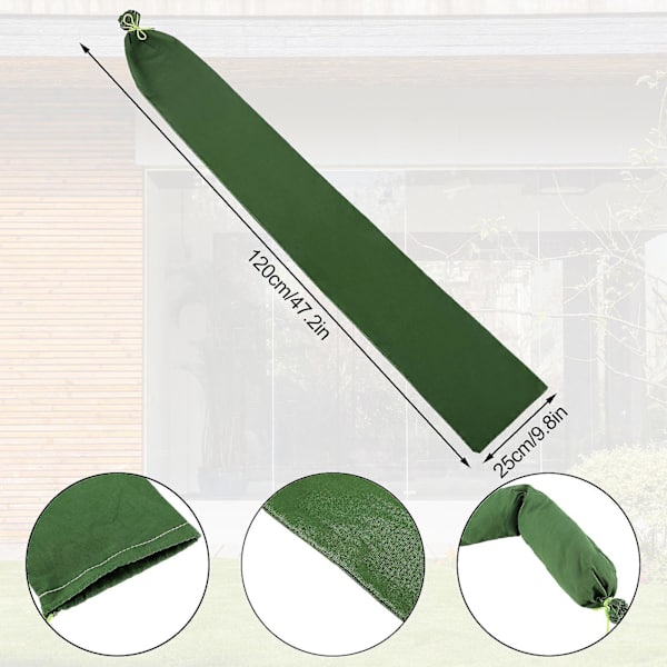 Vattenskyddssandpåsar Långa kanvaspåsar Förtjockade återanvändbara påsar (25*120cm）