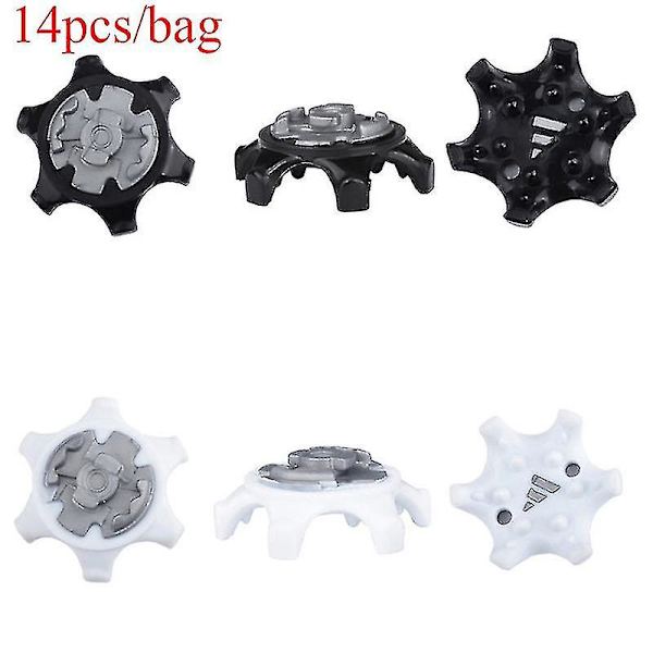 14 st / förpackning Tpr Golf Spikes Pins 1/4 Vrid Snabb Twist Skospikes Ersättning