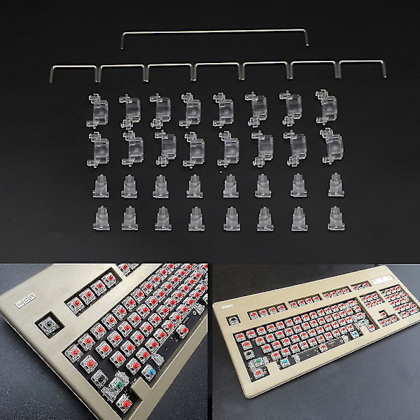 104 OEM Mekanisk Tastatur Cherry MX Switch PCB-Monteret Stabilisatorhus 6.25u Modifier Nøgle Stabilisatorplade