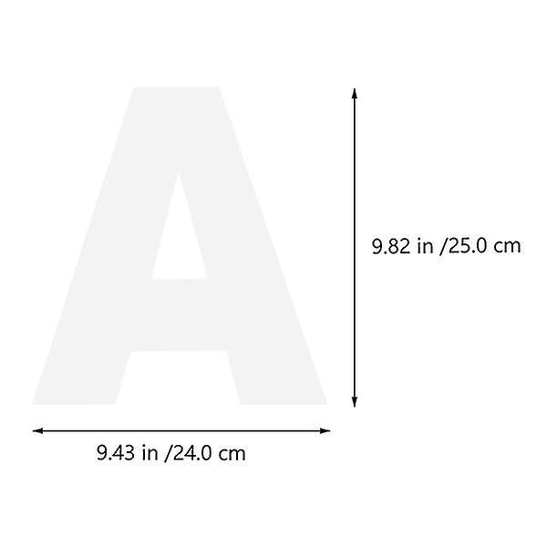 37 st Alphabet Kakstenciler Bokstavstenciler Nummerkakmallar (vita)