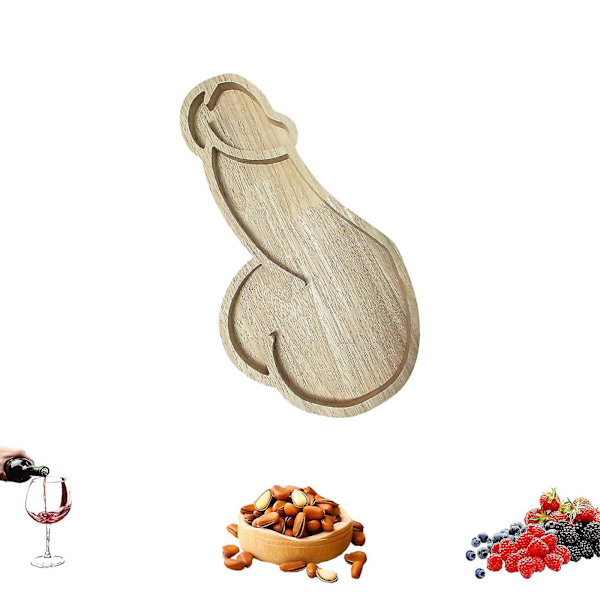 40x20cm Kreativ Bambust Ostbricka, Aperitifbricka Och Charkuteribricka För Serveringsbricka För Vin, Kex, Brie Och Kött, Unik Inflyttningspresent
