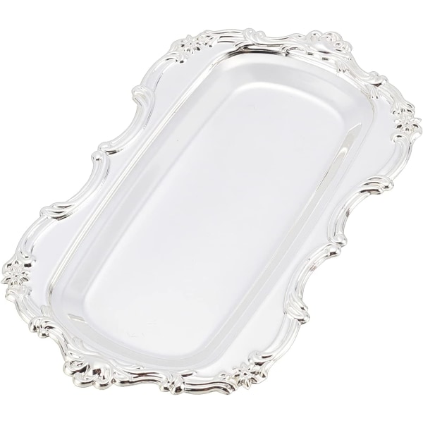 Silver Rektangulär Bricka