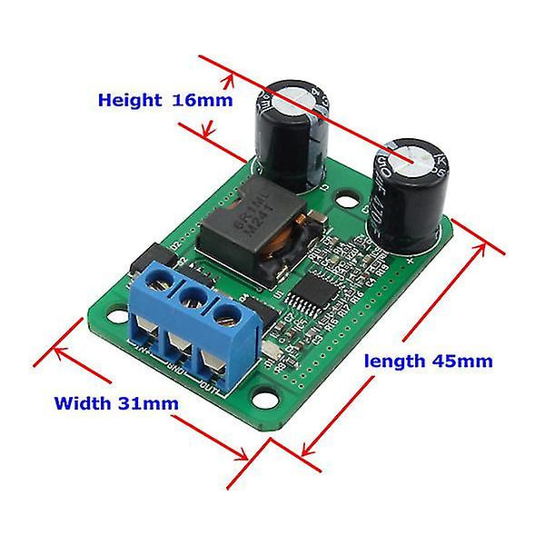 24 V/12 V till 5 V/5A 25 W DC-DC synkron steg-ner modulomvandlare